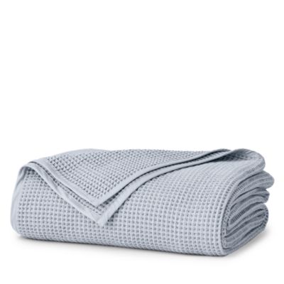 Cotton Waffle Knit Bed Blanket, Full/Queen