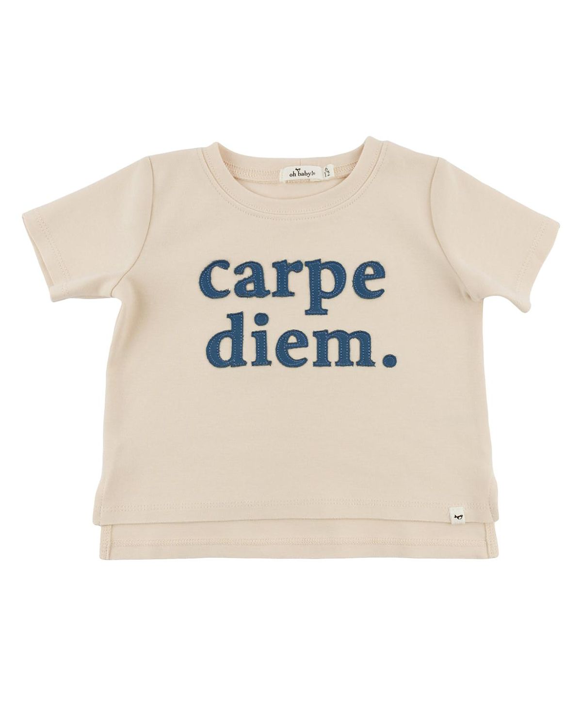 oh baby! Boys' Carpe Diem Raw Edge Tee - Baby, Little Kid