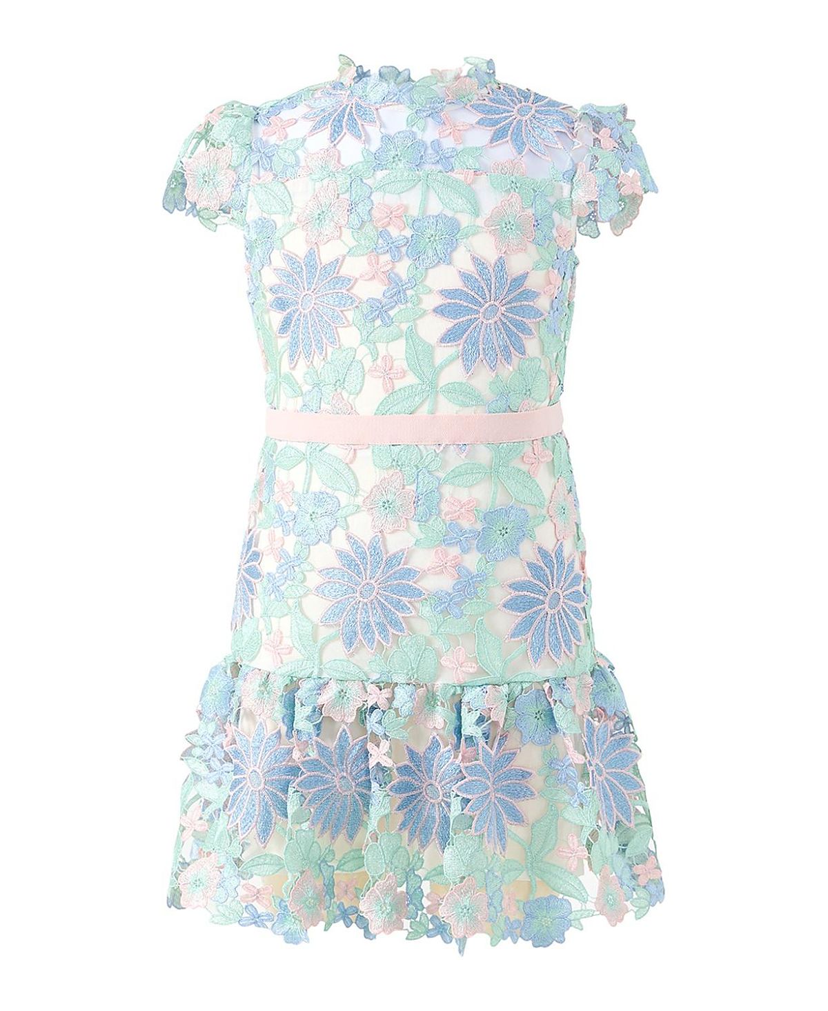 Marlo Kids Girls' Addison Embroidered Mini Dress - Little Kid, Big Kid