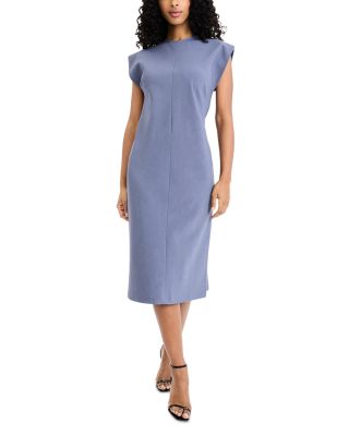 Center Seam Cap Sleeve Sheath Dress