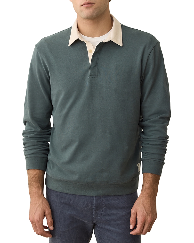 Marine Layer Luxe Jersey Rugby Polo Shirt