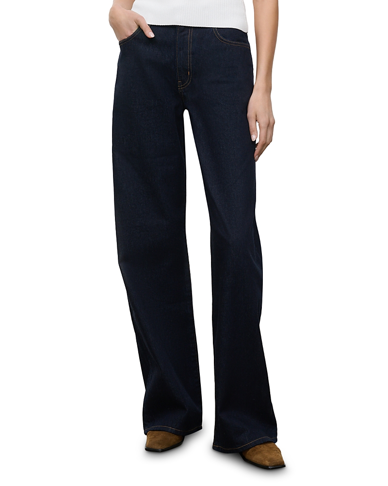 Staud Dean High Rise Straight Jeans