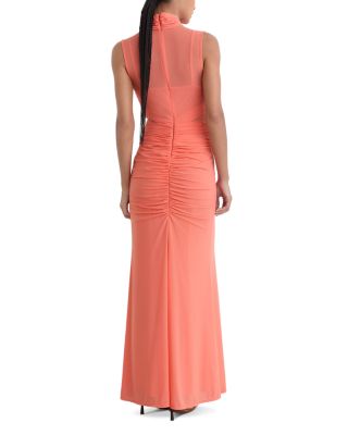 Starla Ruched Mesh Maxi Dress - thumbnail 4
