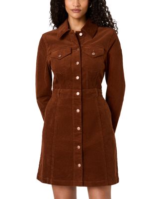 Casey Corduroy Button Front Dress