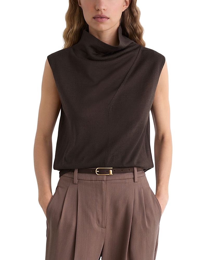 Reiss Honey Wool Slouchy Top
