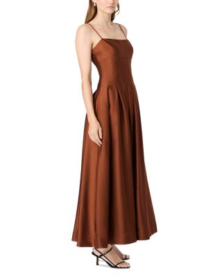 Slinky Satin Pleated Dress - thumbnail 8