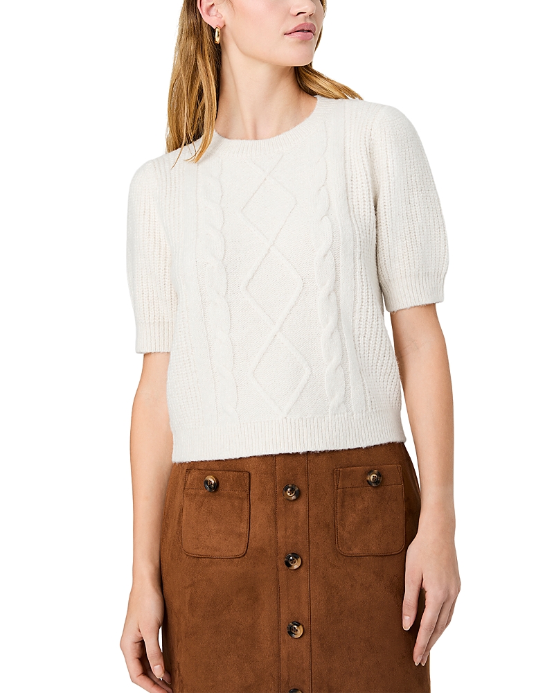 French Connection Wesley Knit Puff Sleeve Sweater