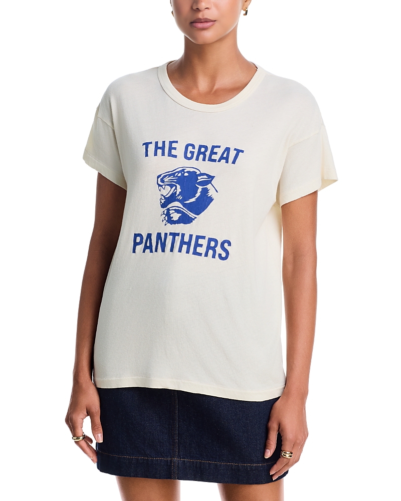 The Great. The Boxy Cotton Crewneck Graphic Tee