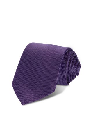 Textured Print Silk Neck Tie - Exclusive