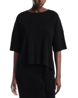 Ribbed Fringe Trim Cardigan