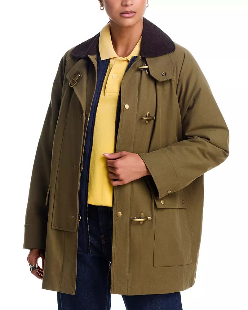 The Great. The Firefighter Cotton Hook Front Jacket