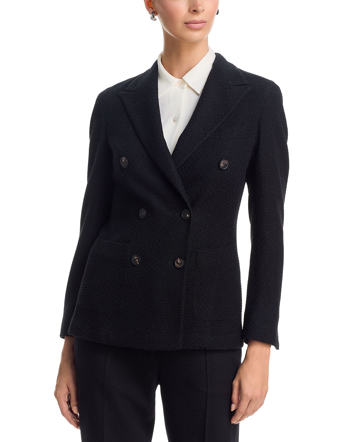 Eleventy Wool Mohair Double Breasted Jacket