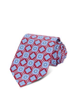 Silk Classic Geometric Medallion Tie - Exclusive