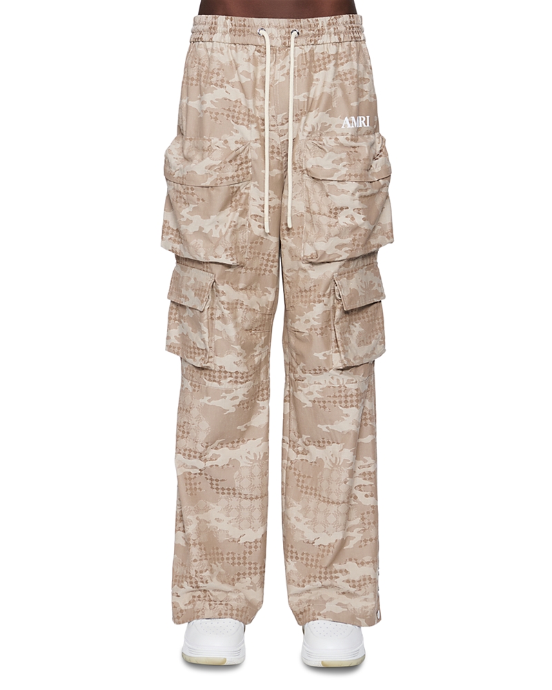 amiri Camo Jacquard Drawstring Cargo Pants