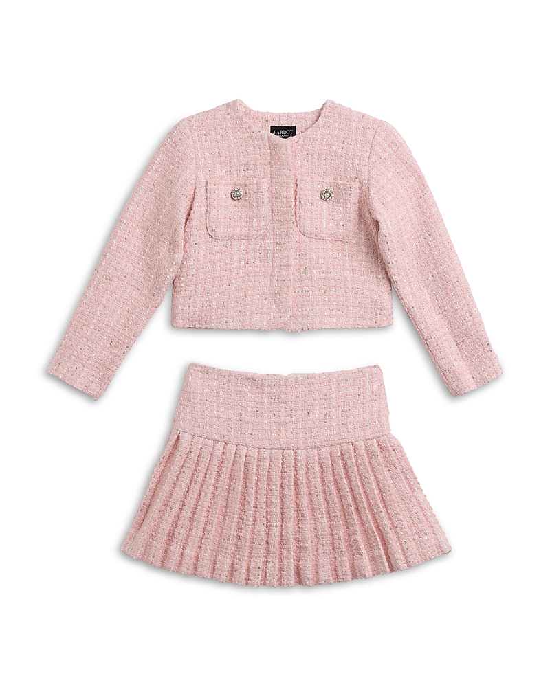 Bardot Girls' Shiloh Boucle Jacket & Skirt Set - Little Kid, Big Kid