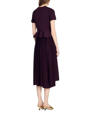Judith Peplum Knit Maxi Dress - thumbnail 4