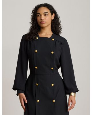 Double Breasted Georgette Dress - thumbnail 7