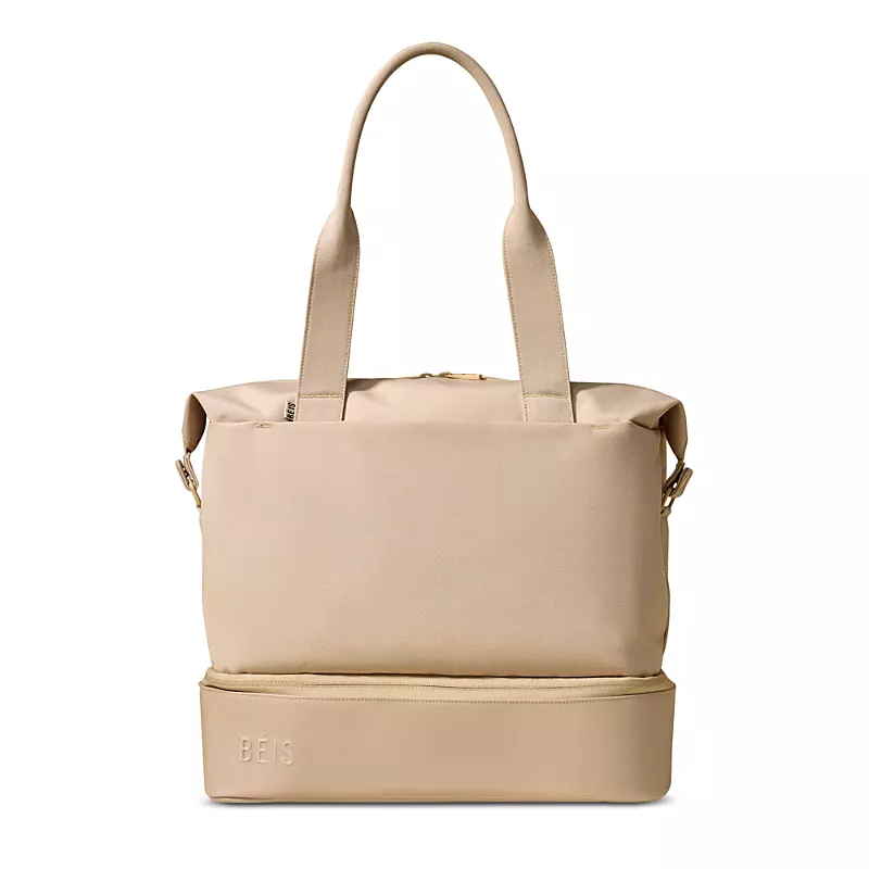 BEIS The Mini Weekender in Beige