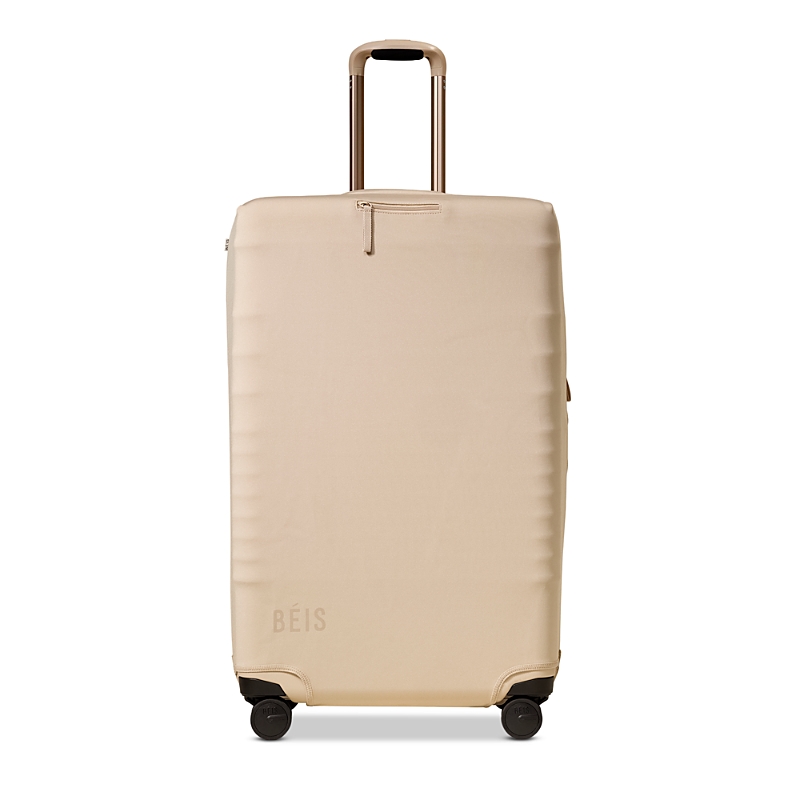 BEIS The Large Check In Luggage Cover in Beige