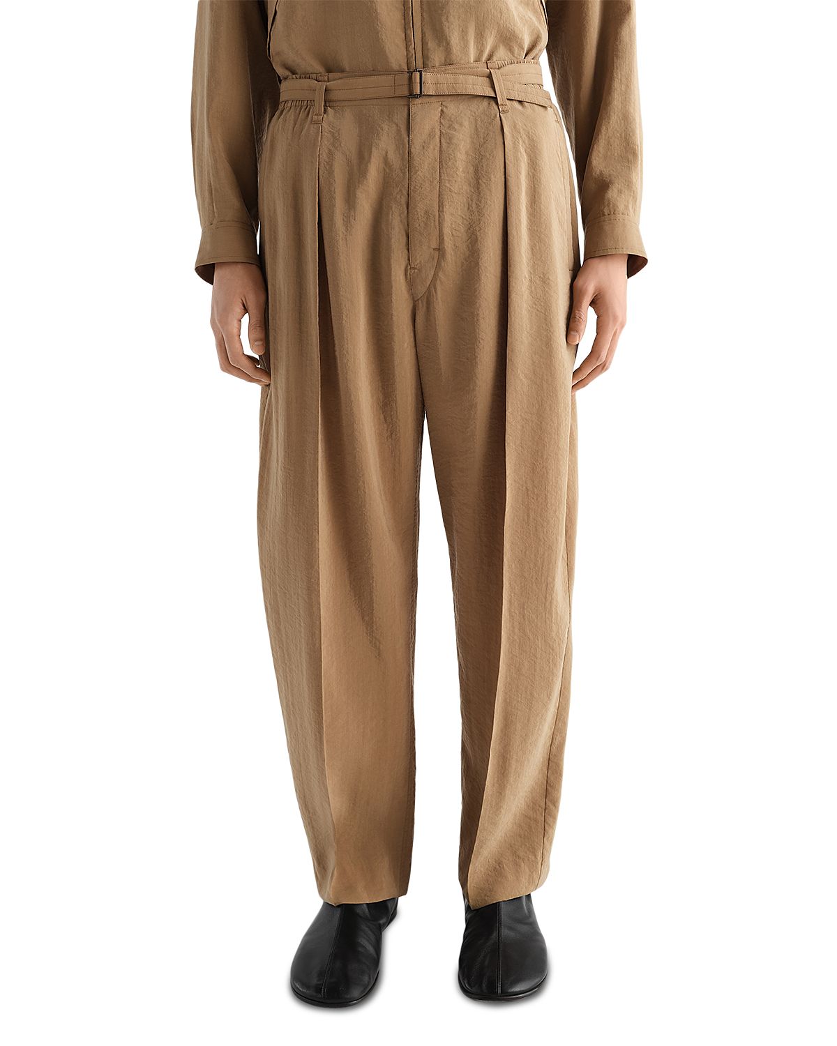 Lemaire Belted Relaxed Fit Silk Blend 31.3 Pants