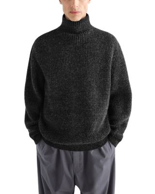 High Neck Cable Knit Sweater
