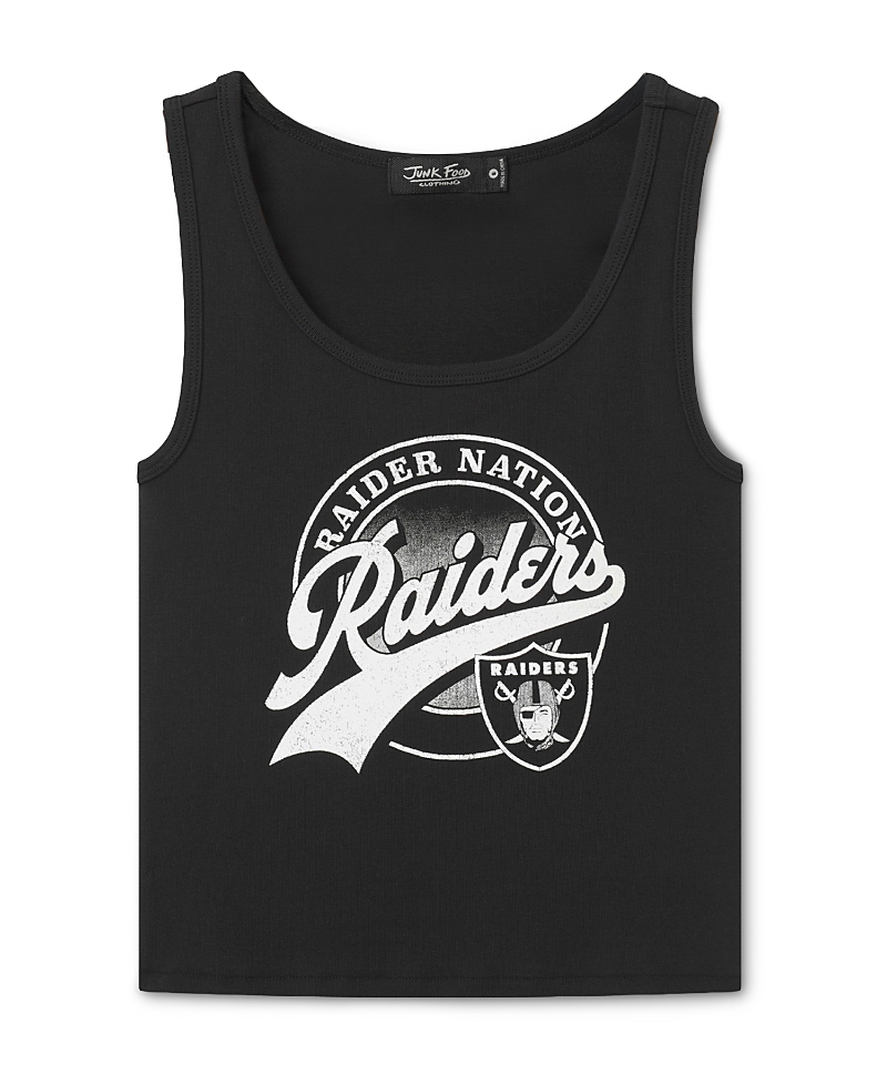 Junk Food Clothing Women's Las Vegas Raiders Cropped Tank
