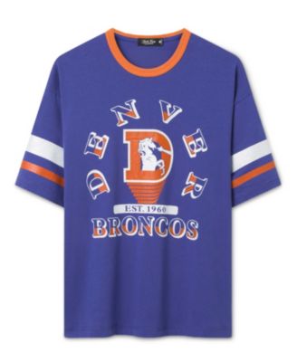 Women's NFL Denver Broncos Glitter Boxy Ringer