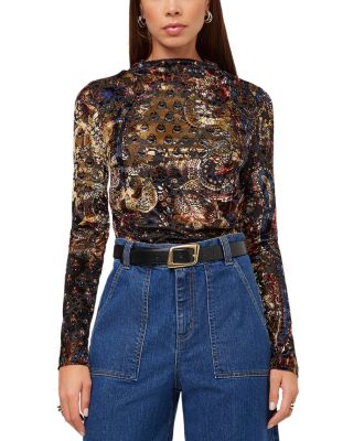 Khami Velvet Burnout Top