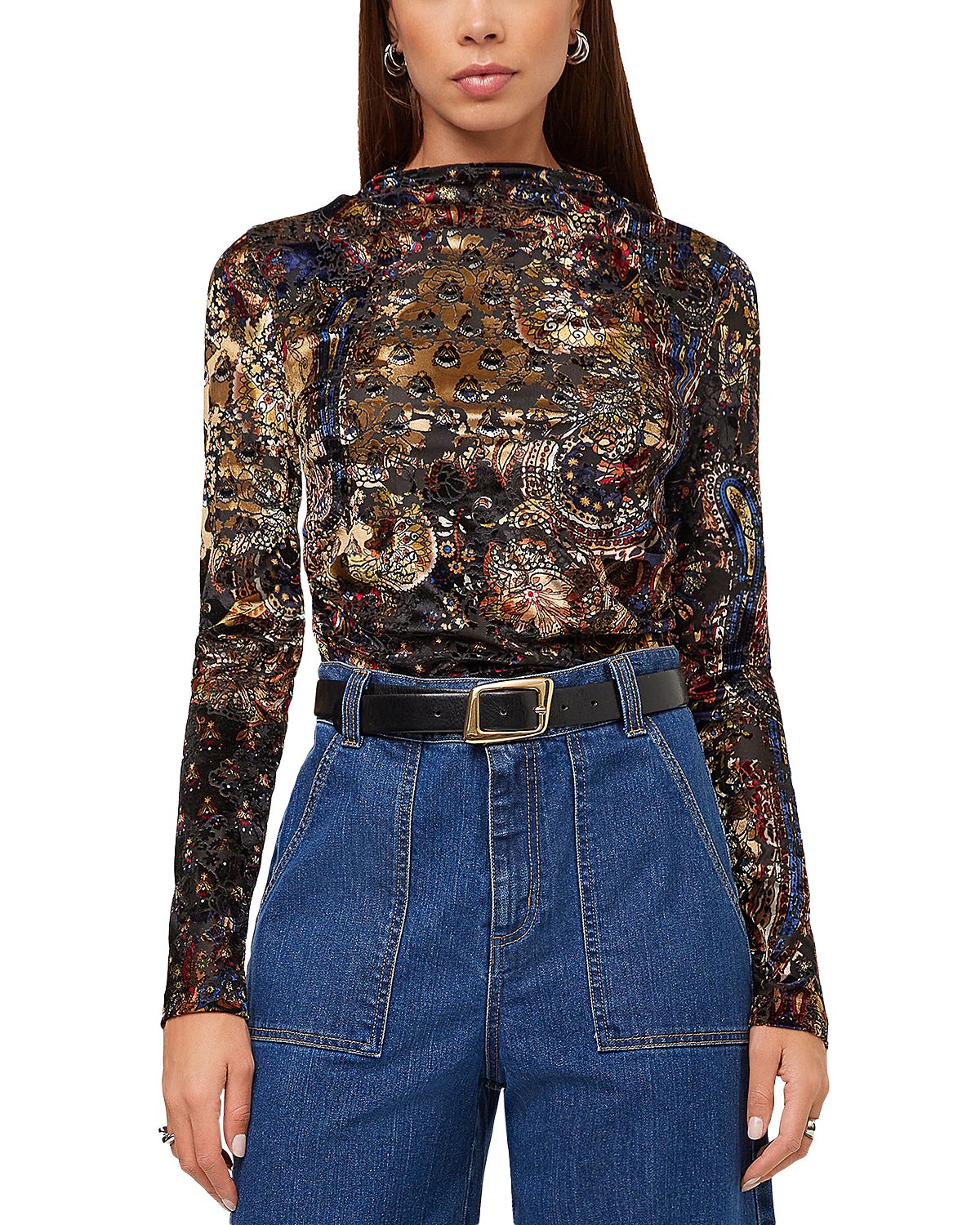 Fifteen Twenty Khami Velvet Burnout Top