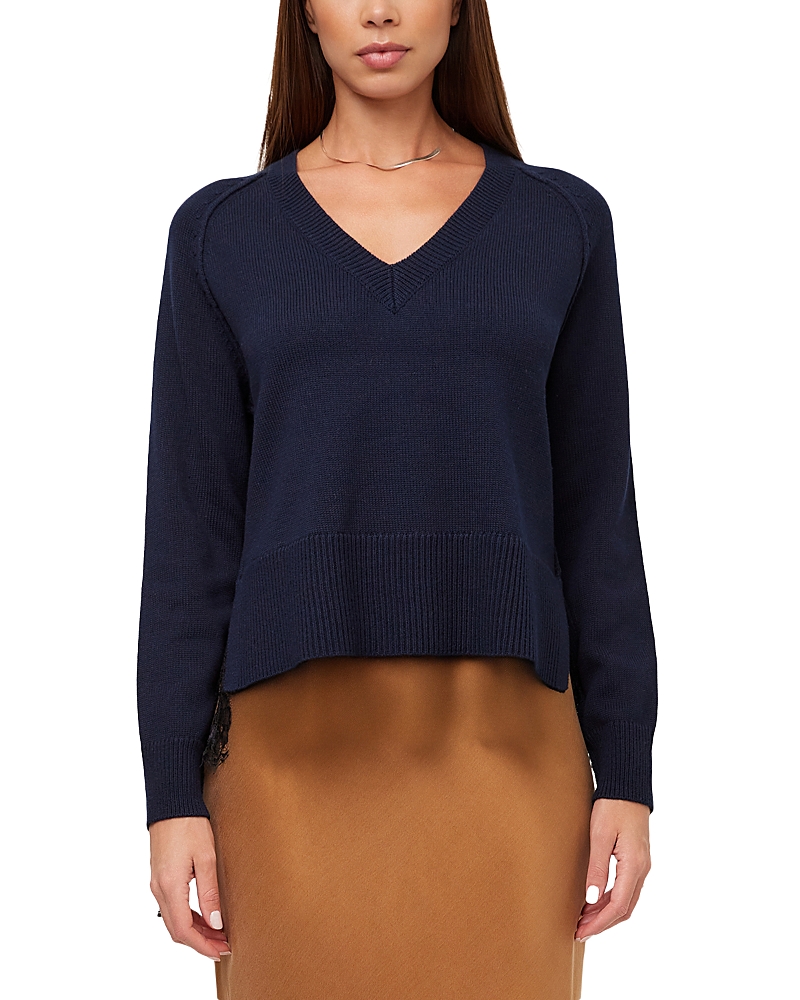 Fifteen Twenty Camila Lace Layered Sweater