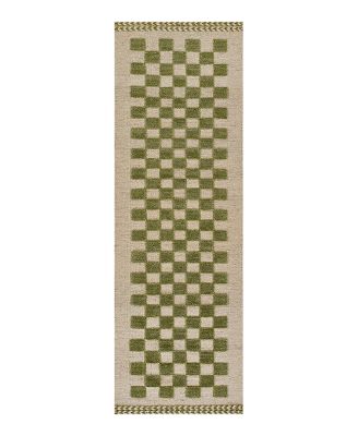Momeni Willow WILLOWLO-1GRN Runner, 2'6" x 8'
