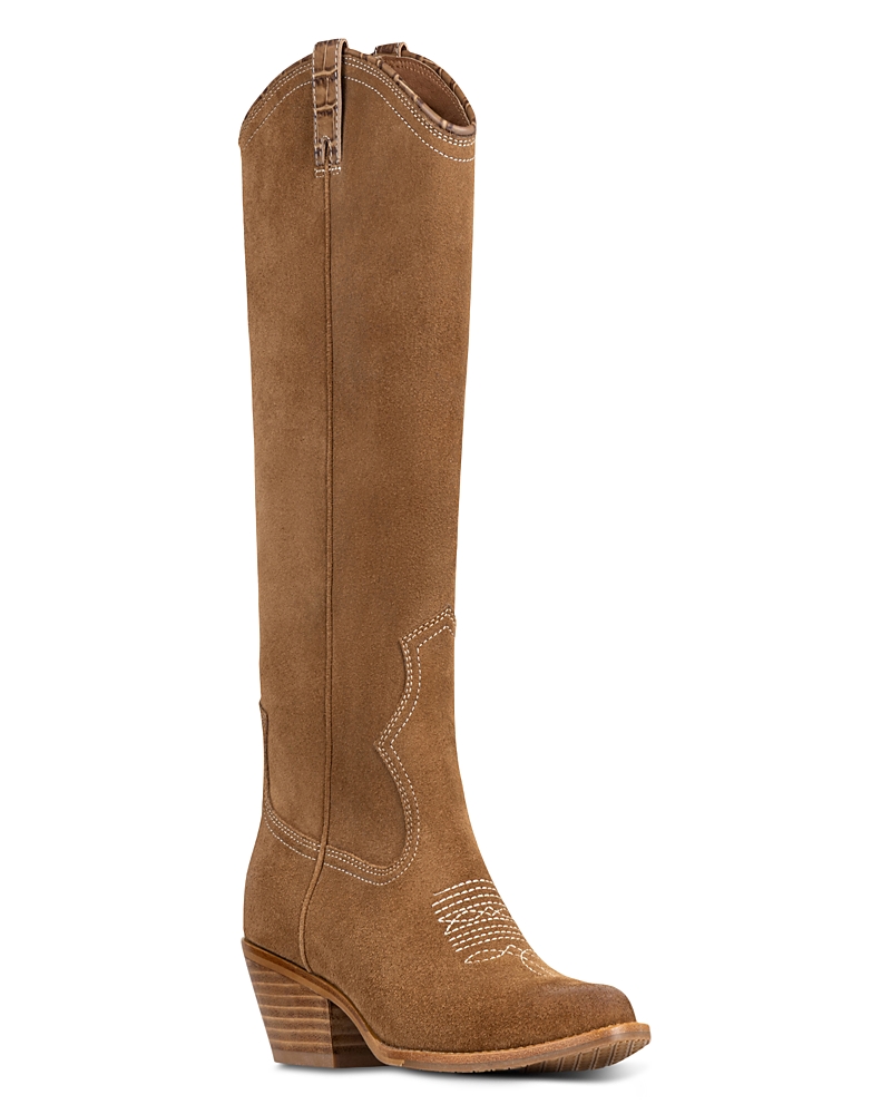 Donald Pliner Women's Leather Suede Western Boots