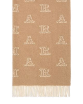Max Mara Mxawsklause Monogram Cashmere Stole
