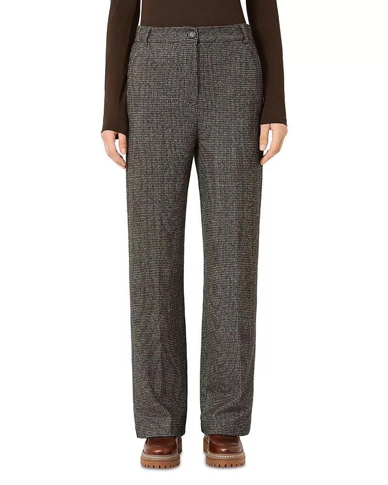 Weekend Max Mara Wkdorata Micro Jacquard Jersey Straight Trousers