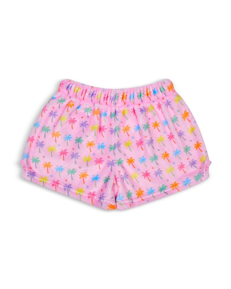 Iscream Girls' Palm Paradise Plush Shorts - Little Kid, Big Kid In Pink
