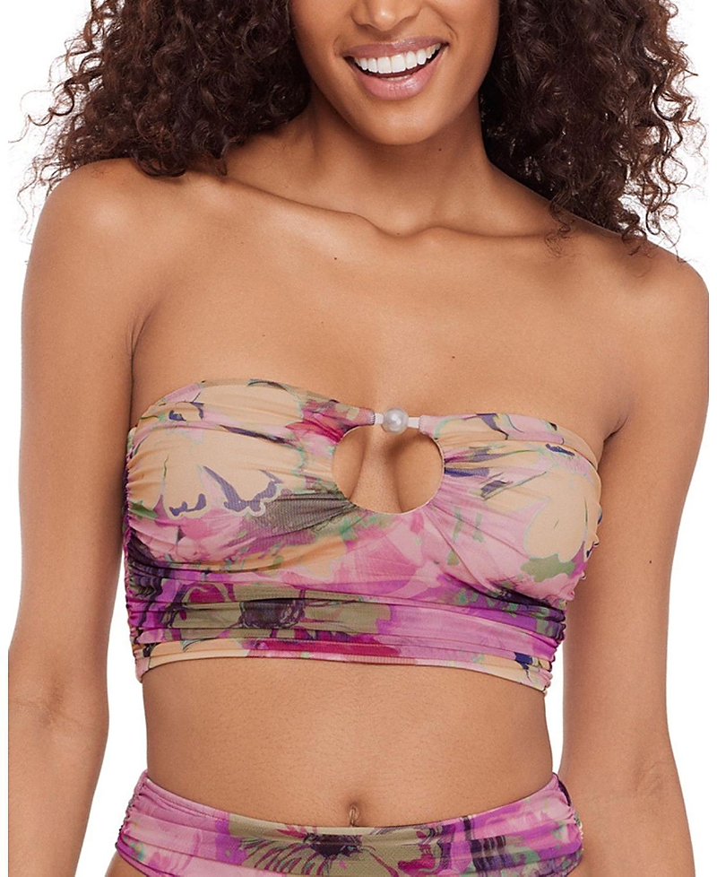 Steve Madden Keyhole Tube Top with Pearl Top