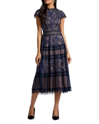  Ahern Orchid Lace Midi Dress