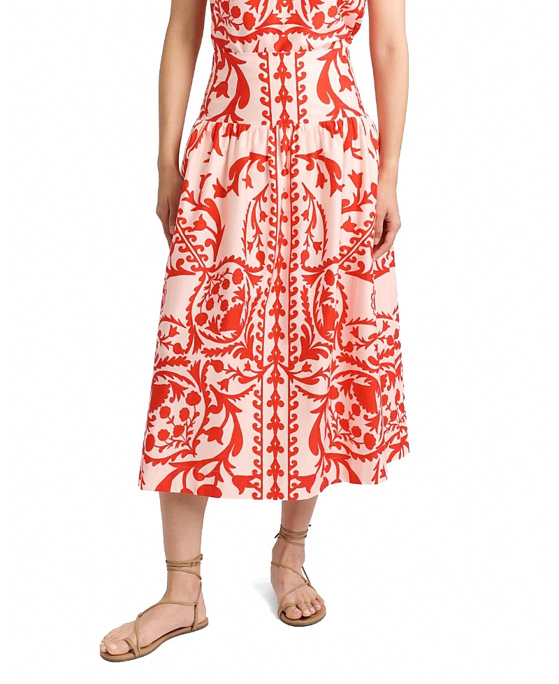 Cartolina Georgia Printed Midi Skirt