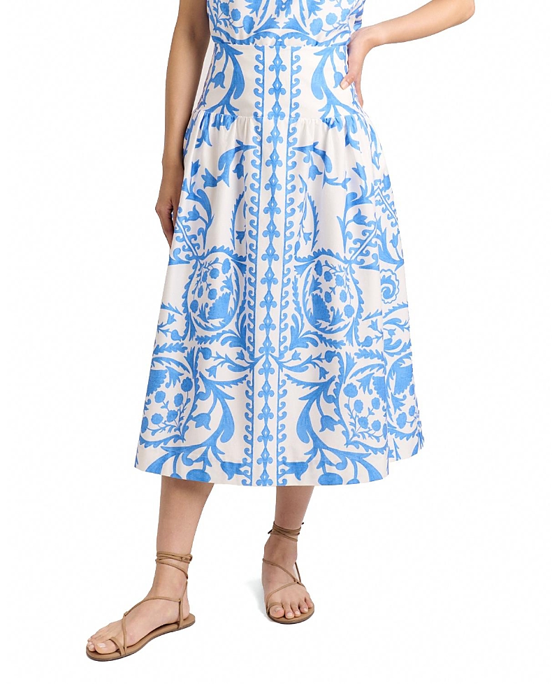 Cartolina Georgia Printed Midi Skirt
