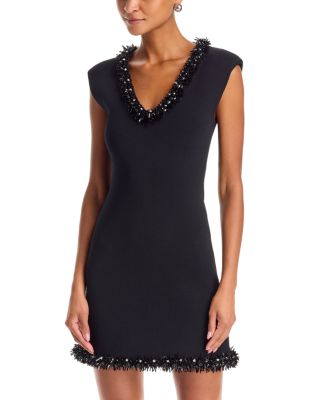 Suki Embellished Trim Mini Dress