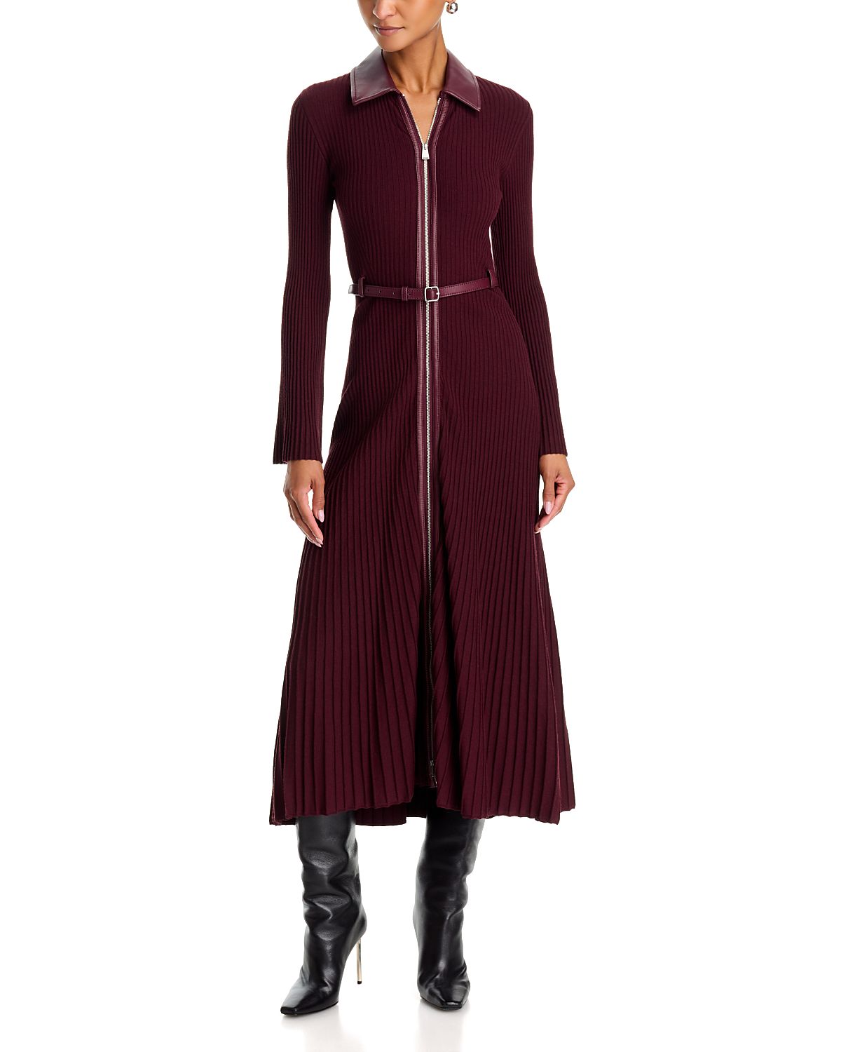 Simkhai Ismelle Collared Midi Dress