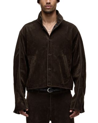 Faux Suede Long Sleeve Jacket