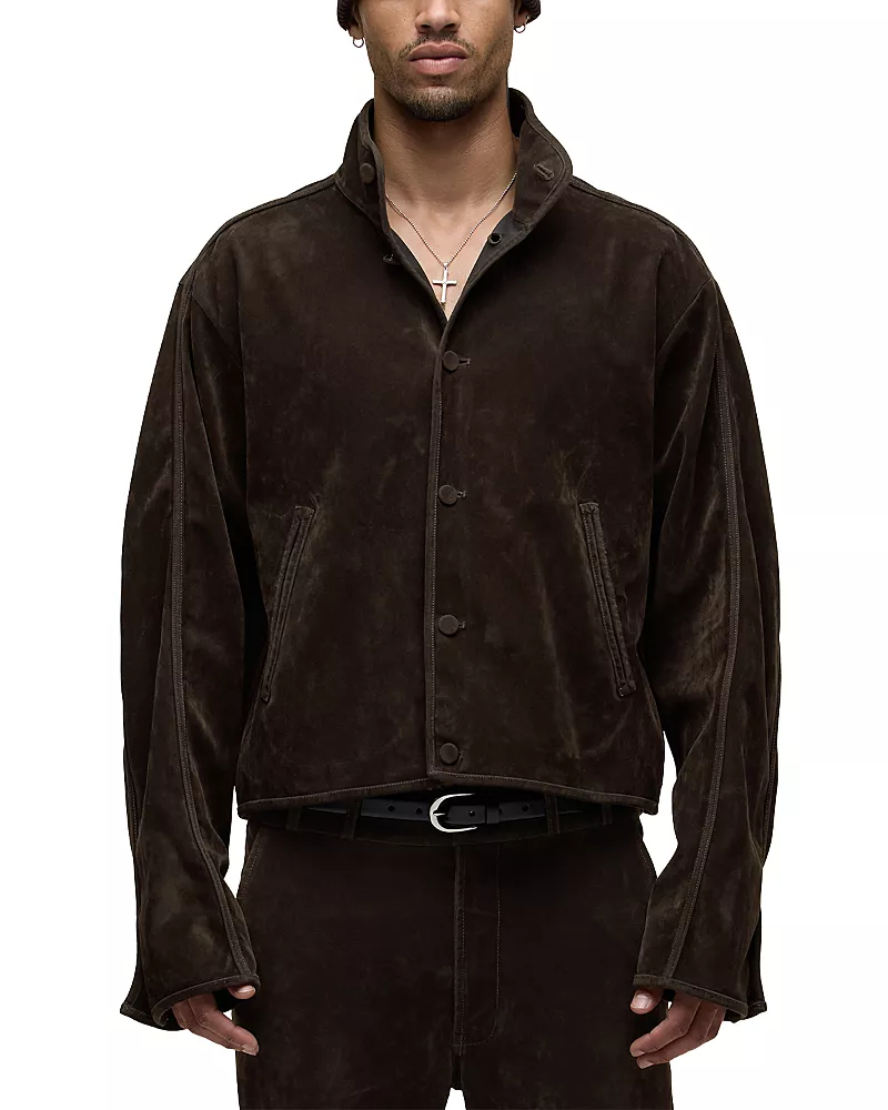 Hudson Faux Suede Long Sleeve Jacket