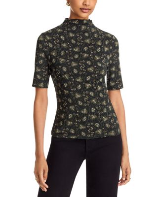 James Mock Neck Top