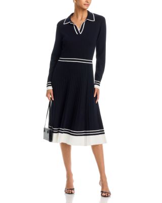 Color Blocked Polo Midi Dress - thumbnail 2