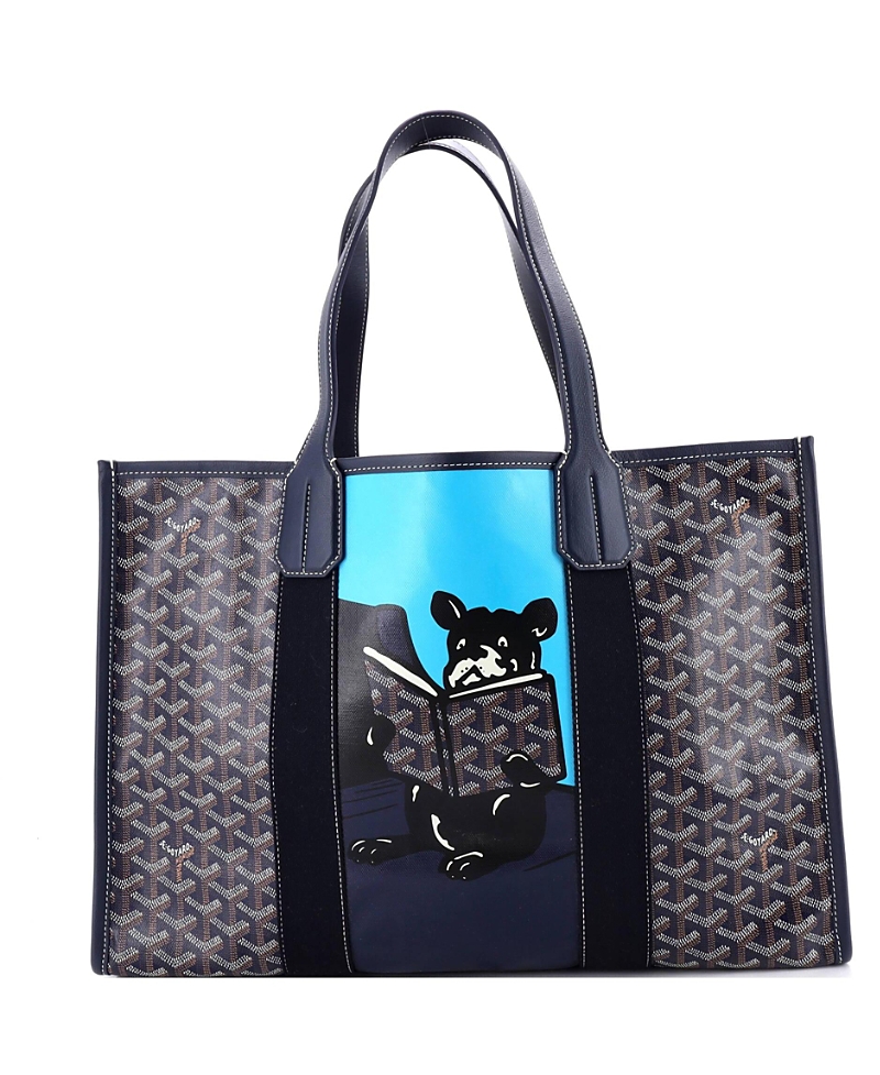 Pre-Owned Goyard Mm Villette Tote Printed Coated Canvas