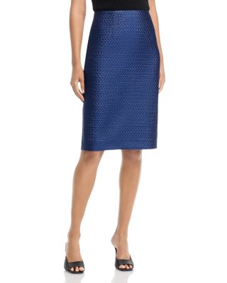 Shimmer Basket Weave Jacquard Skirt
