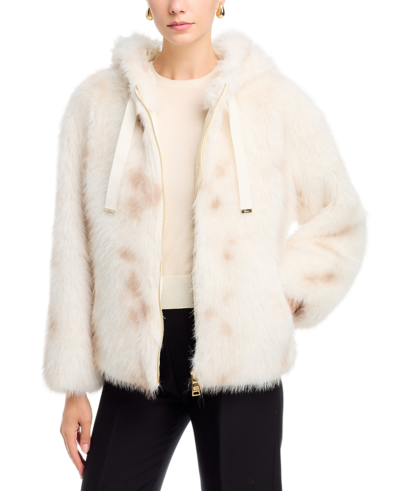 Herno Hooded Faux Fur Bomber Jacket