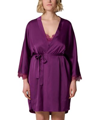 Satin Secrets Kimono Robe