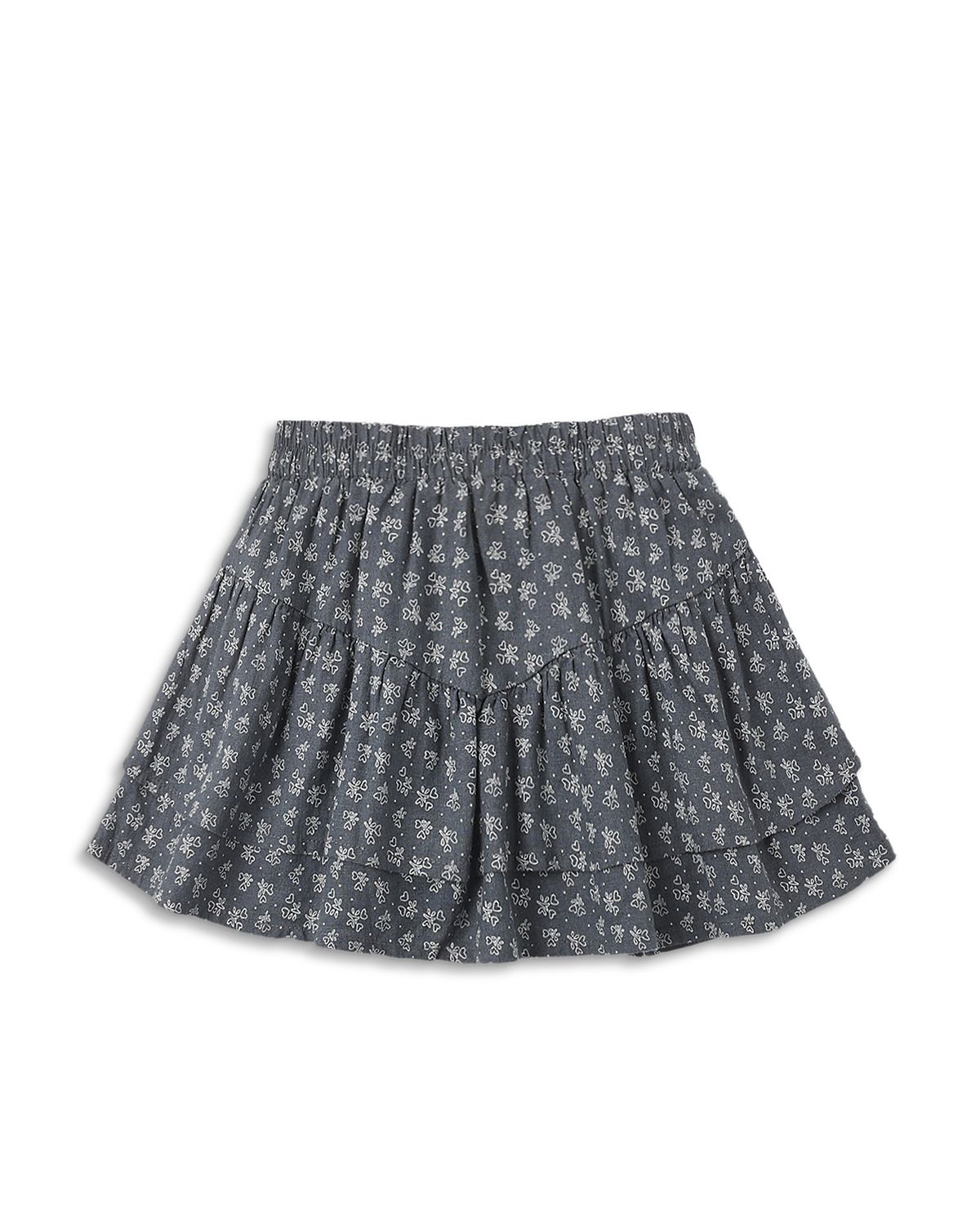 Rylee + Cru Girls' Heart Ditsy Tiered Mini Skirt - Little Kid, Big Kid